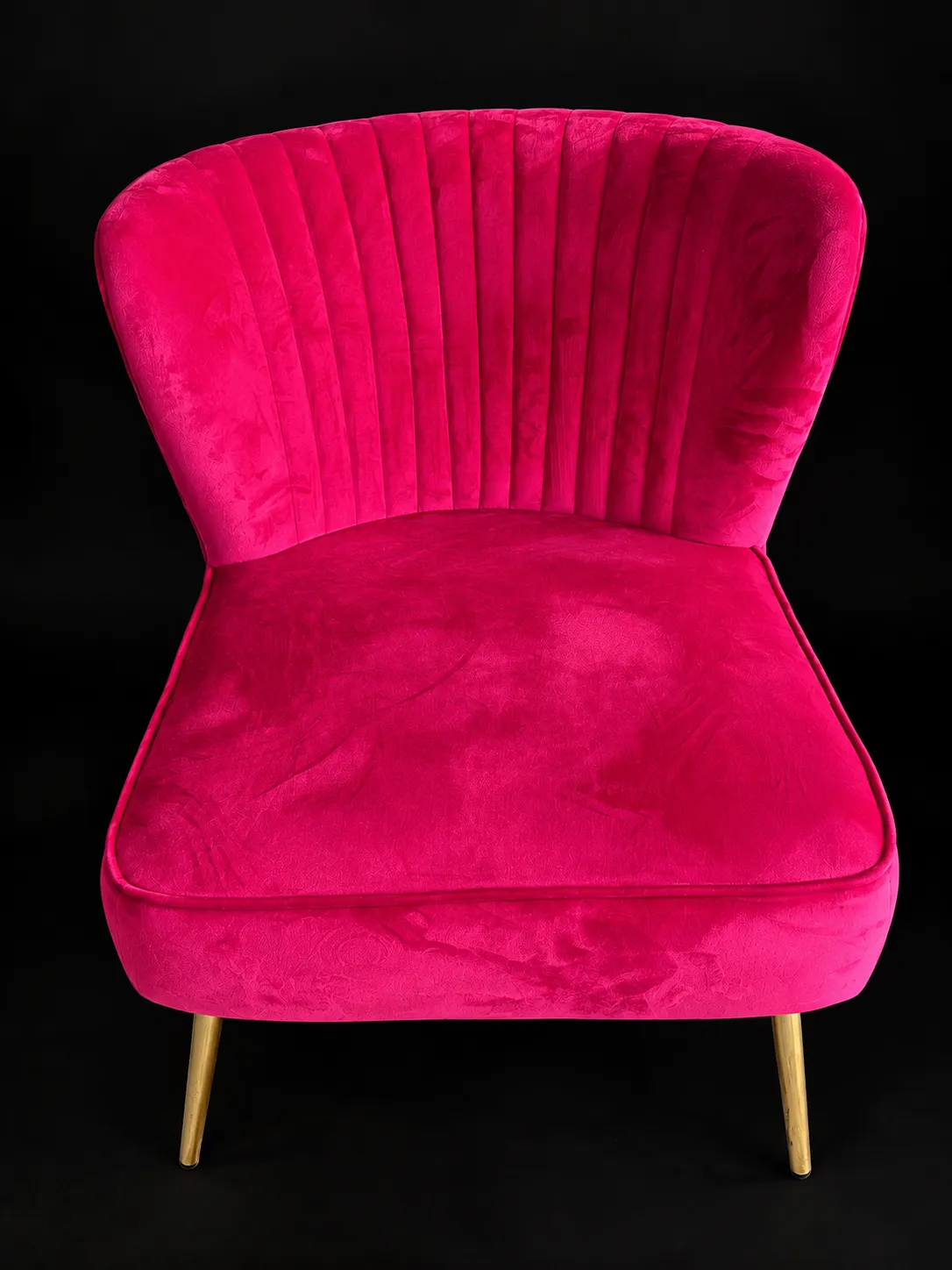 Cushioned Hot Pink Chair 