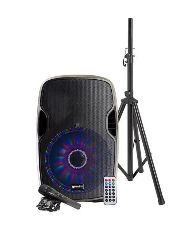 Stereo Speaker Set with Stand & Microphone