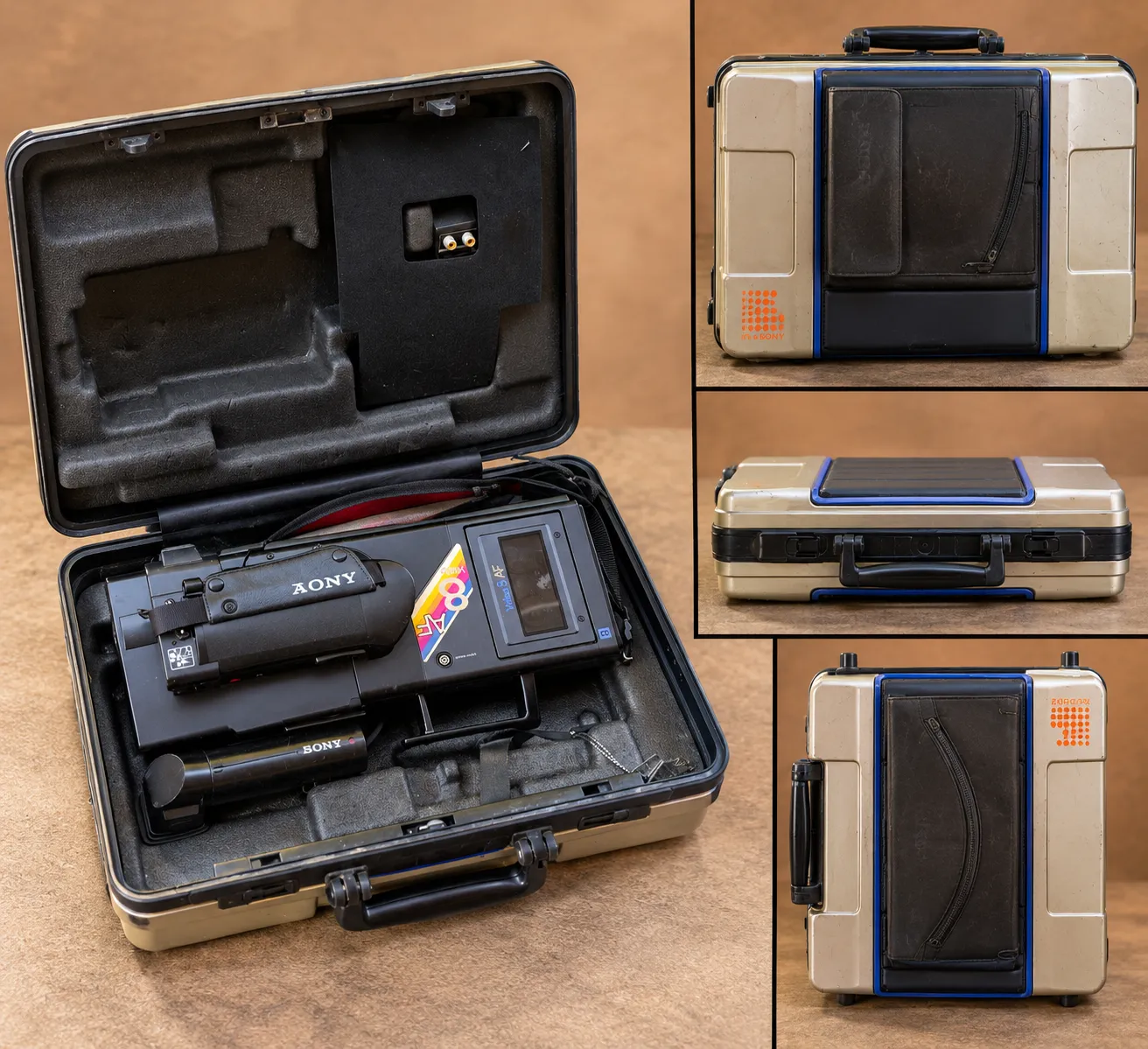 Vintage 1990s Camcorder with Carrying Case