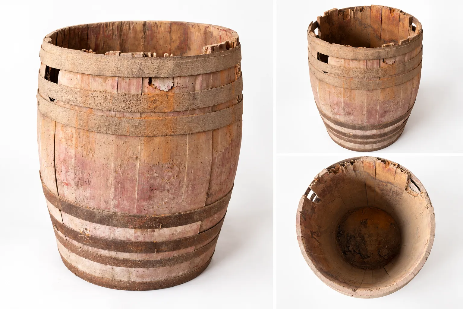 Rustic Barrel Set — 3 Pieces