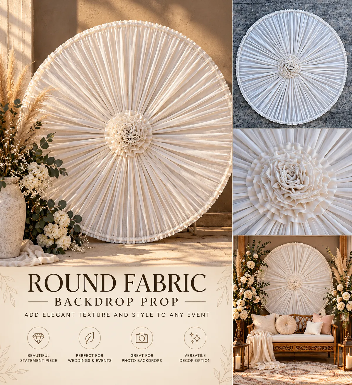 4-Foot Round Backdrop Prop