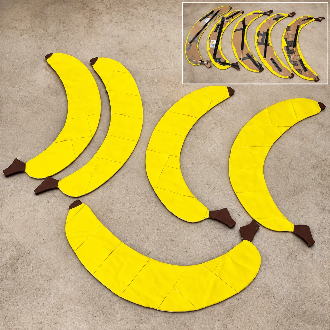 Cardboard Prop Bananas