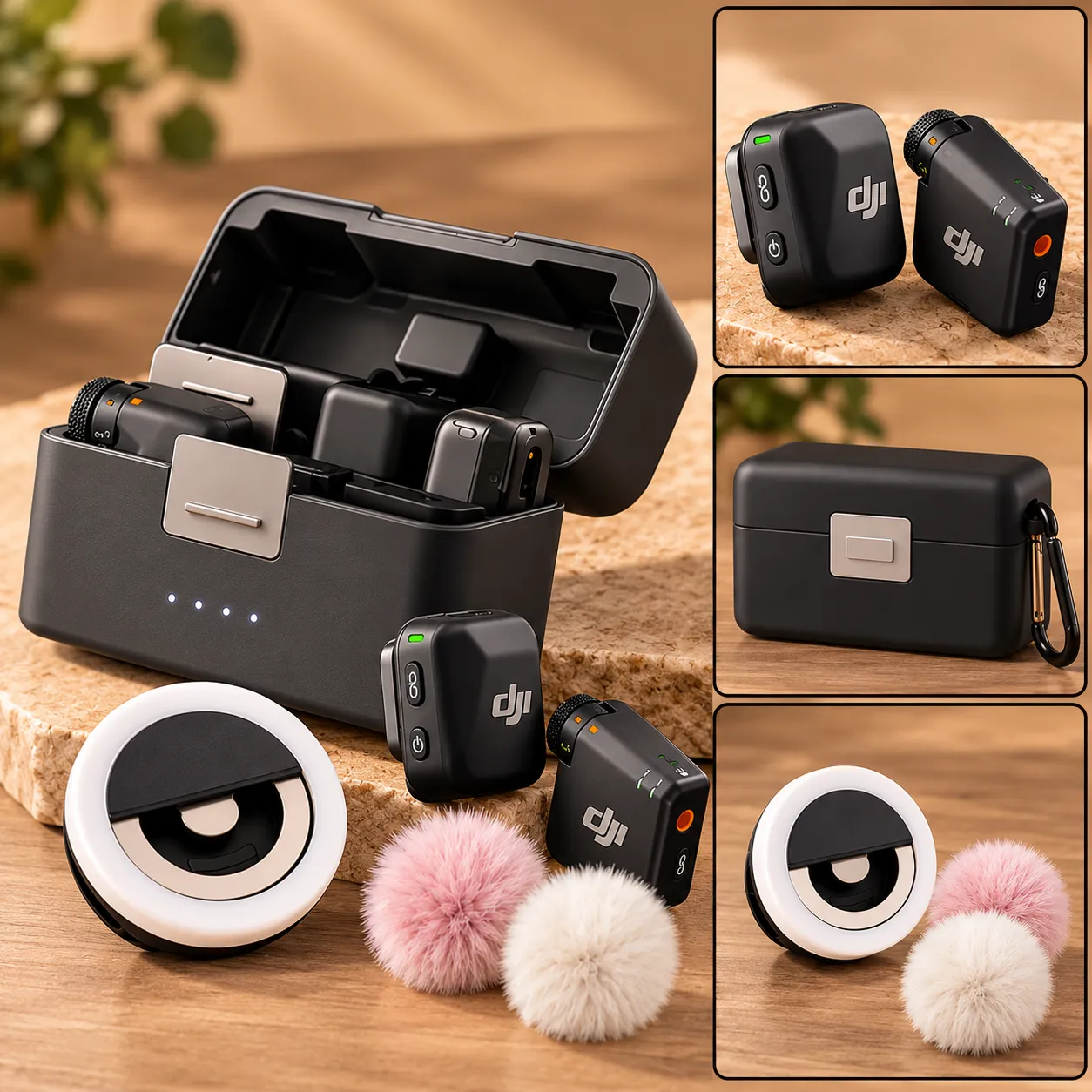 DJI Mic Mini Wireless Microphone Combo & Selfie Light