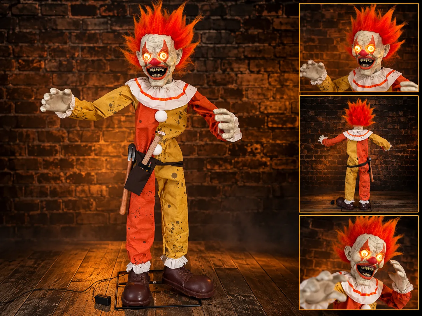 Vintage Life-Size Animated Halloween Clown