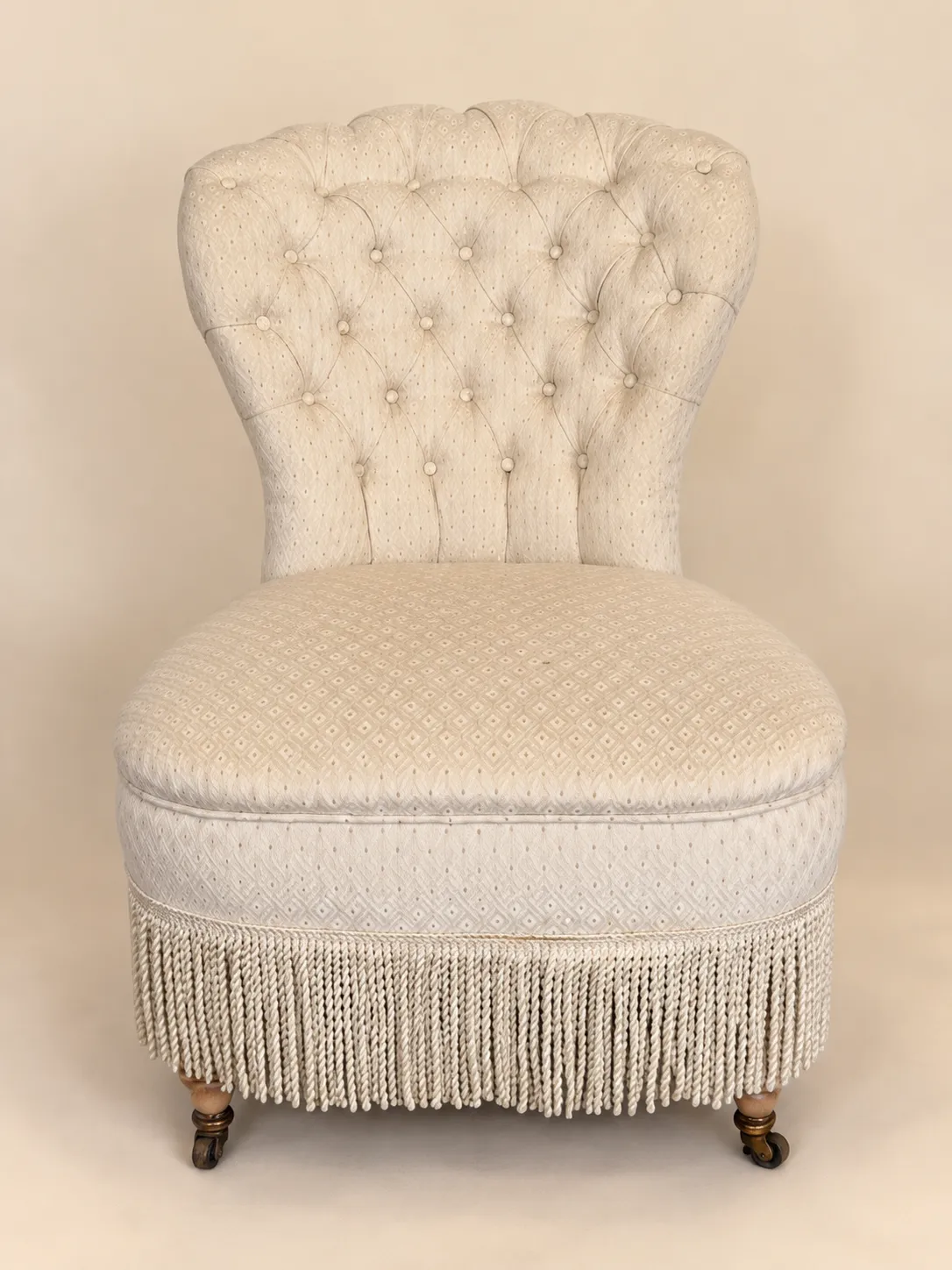 Bright White Frill Chair