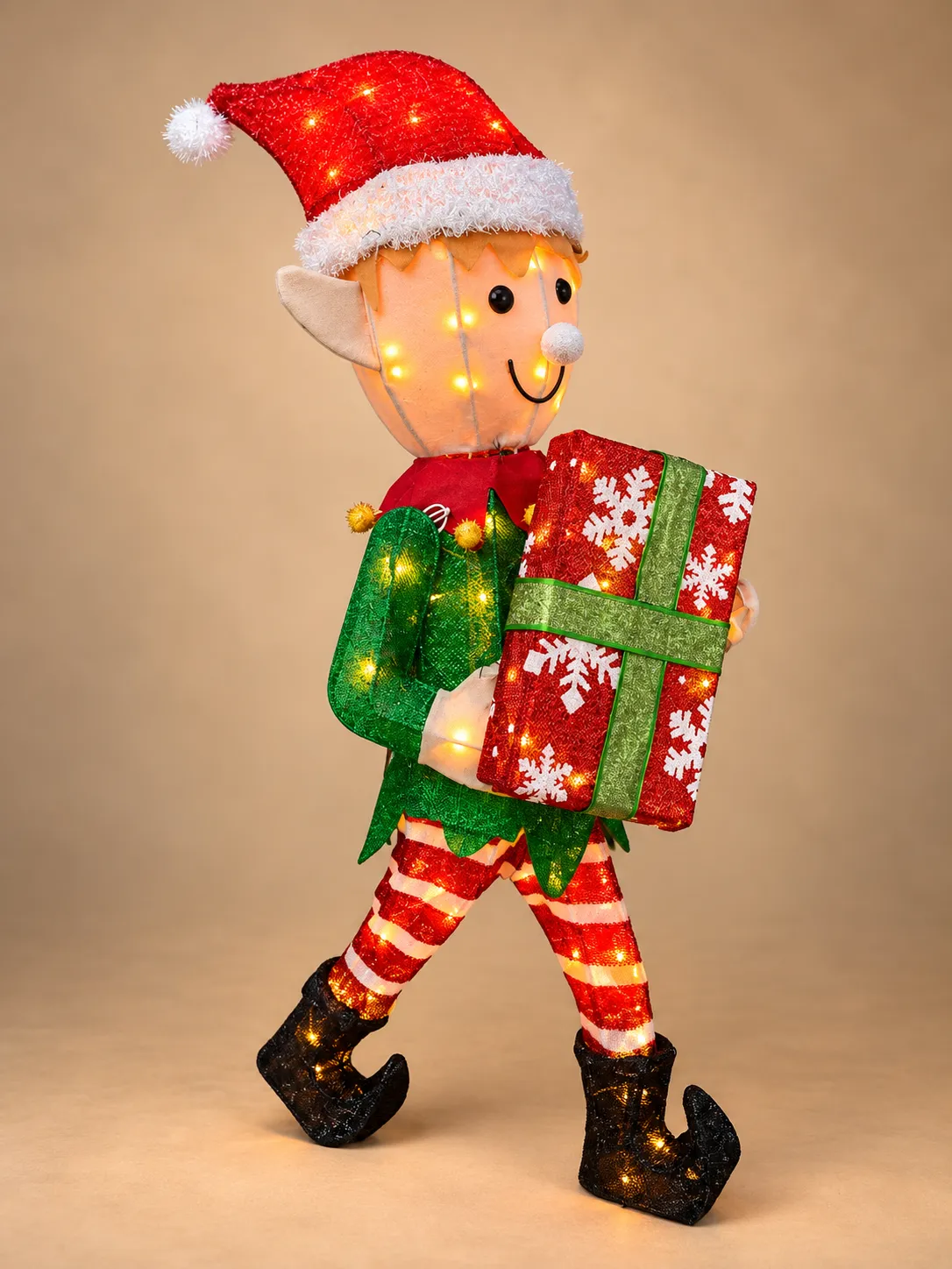 Light-Up Christmas Elf Decoration