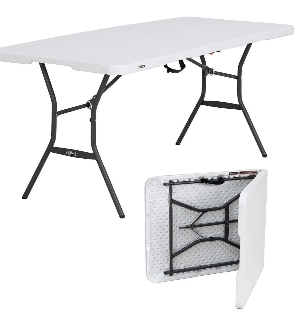 6-Foot Adjustable Folding Table