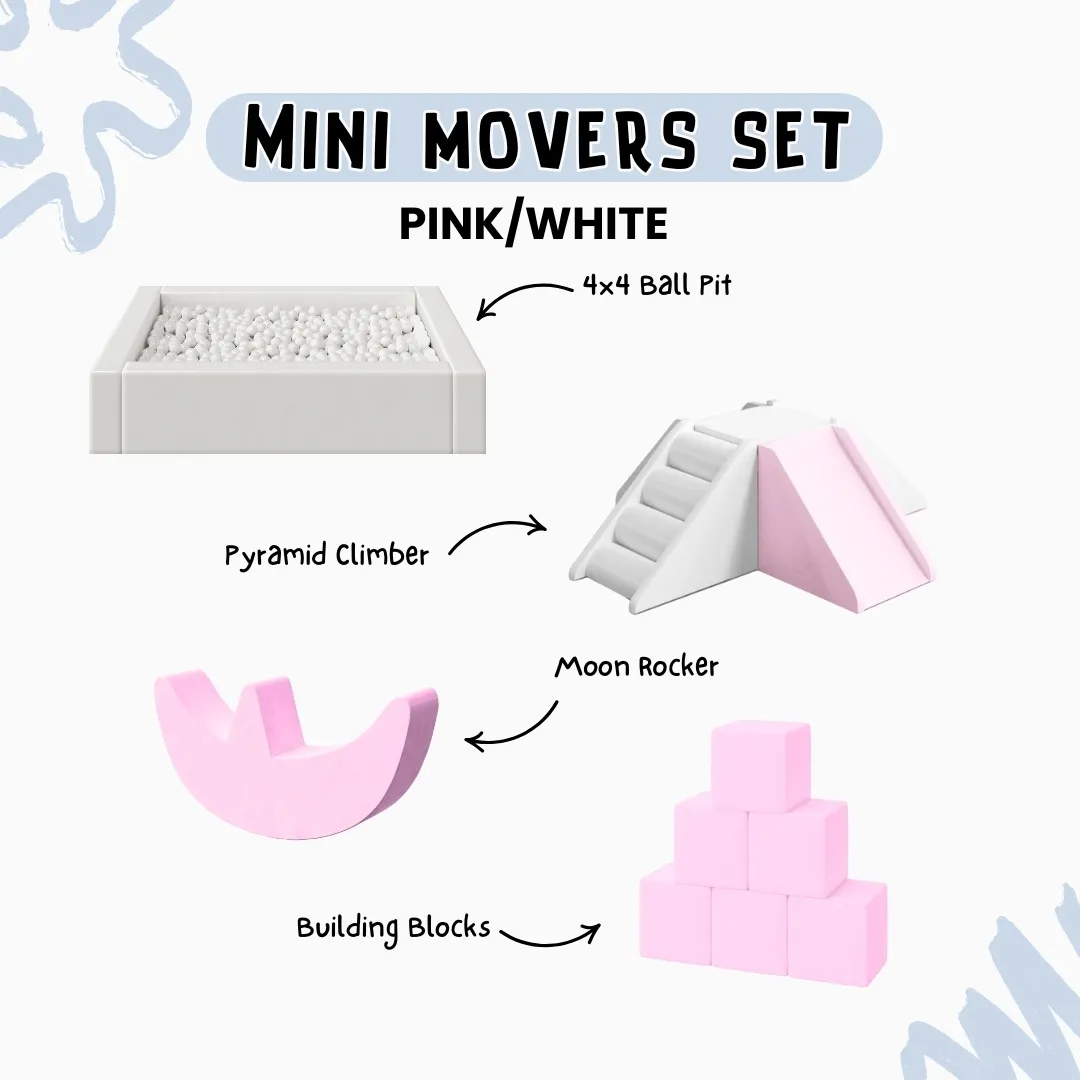 Mini Movers Set - Pink/White
