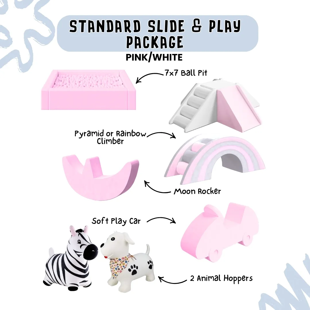 Standard Slide and Play Package - Pink/White