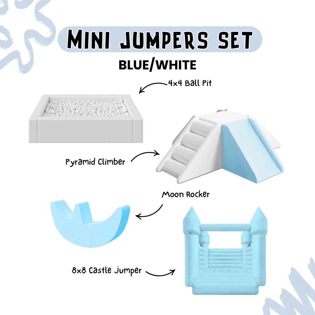Mini Jumpers Set - Blue/White