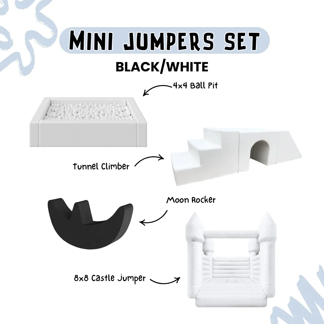 Mini Jumpers Set - Black/White
