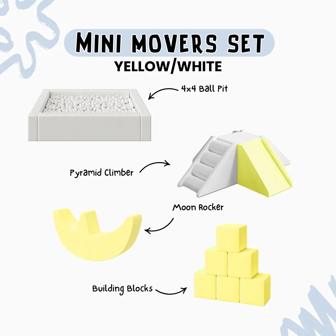 Mini Movers Set - Yellow/White