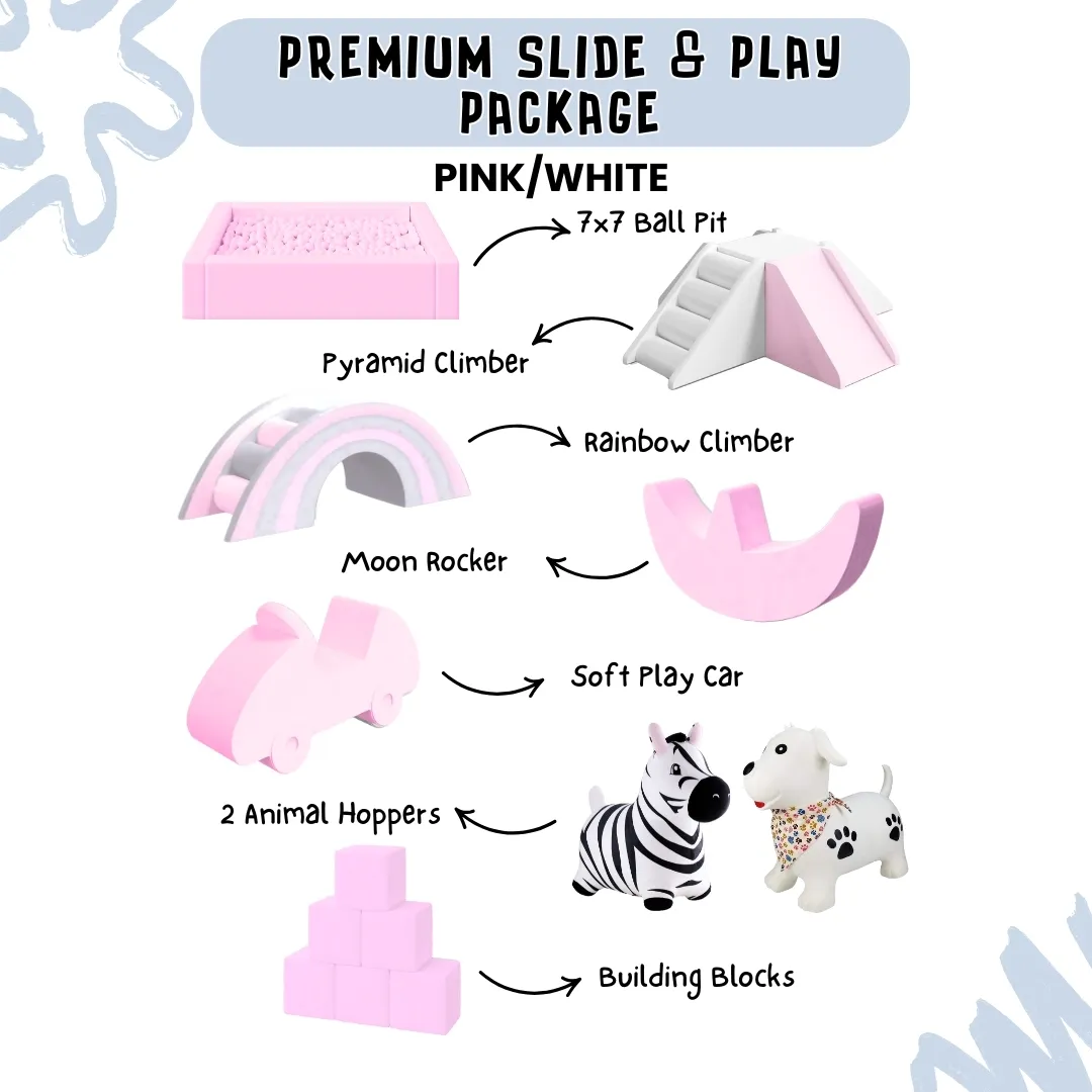 Premium Slide and Play Package - Pink/White