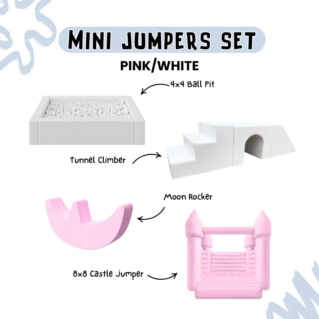 Mini Jumpers Set - Pink/White