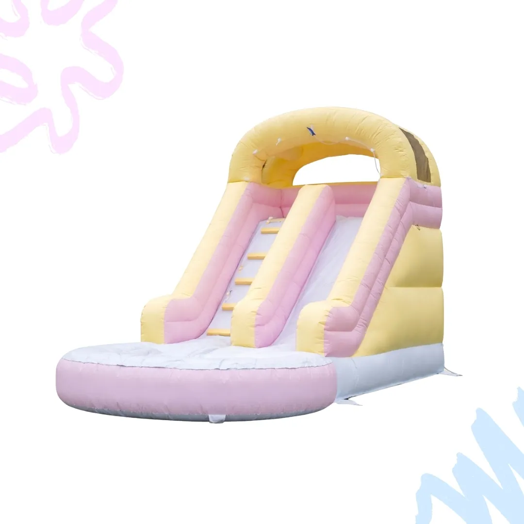 16' Single Lane Toddler Waterslide - Pastel
