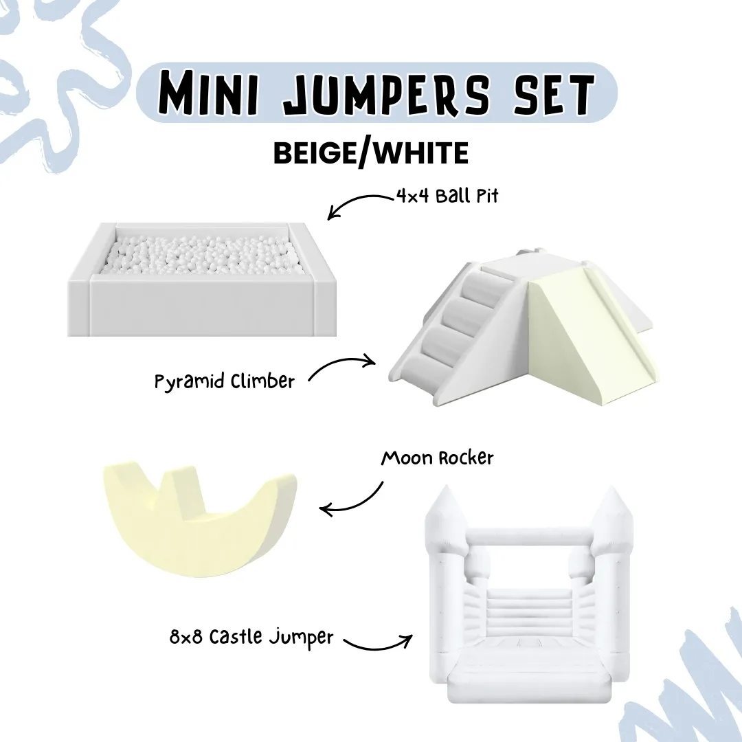 Mini Jumpers Set - Beige/White