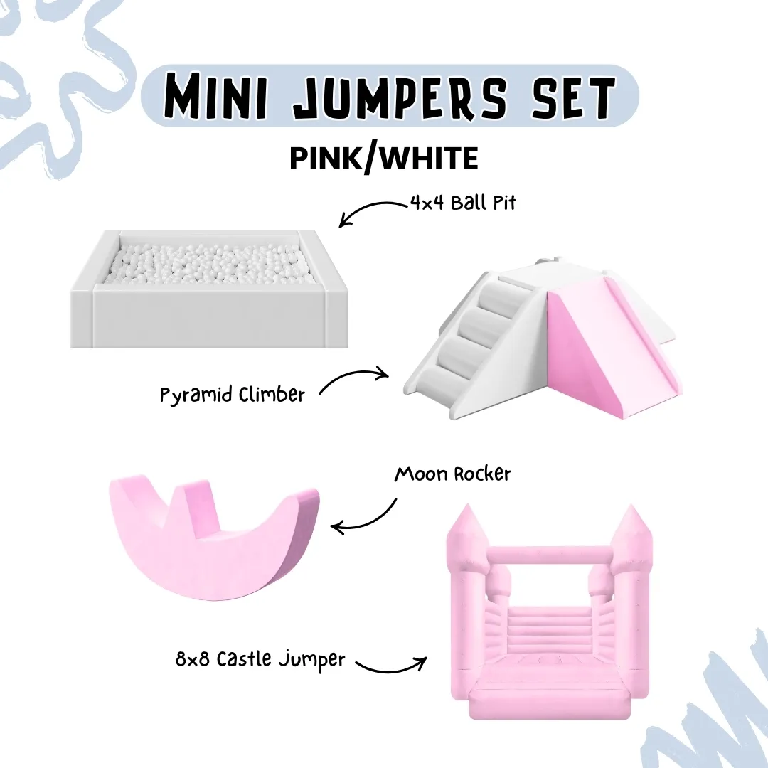 Mini Jumpers Set - Pink/White