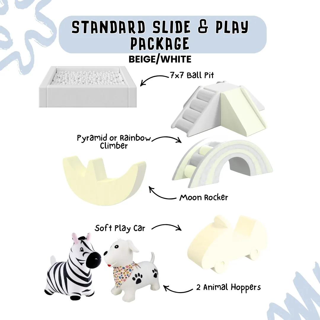 Standard Slide and Play Package - Beige/White