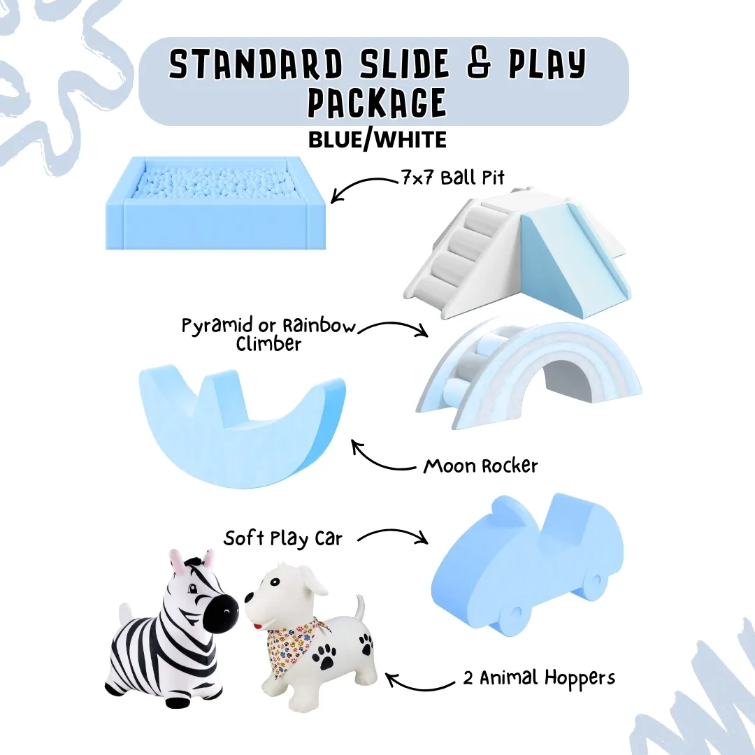 Standard Slide and Play Package - Blue/White