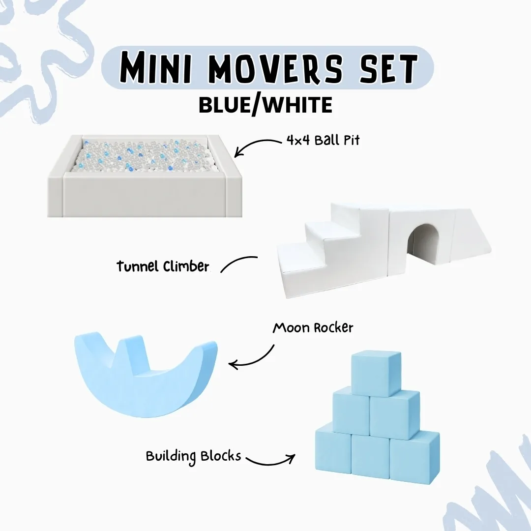 Mini Movers Set - Blue/White