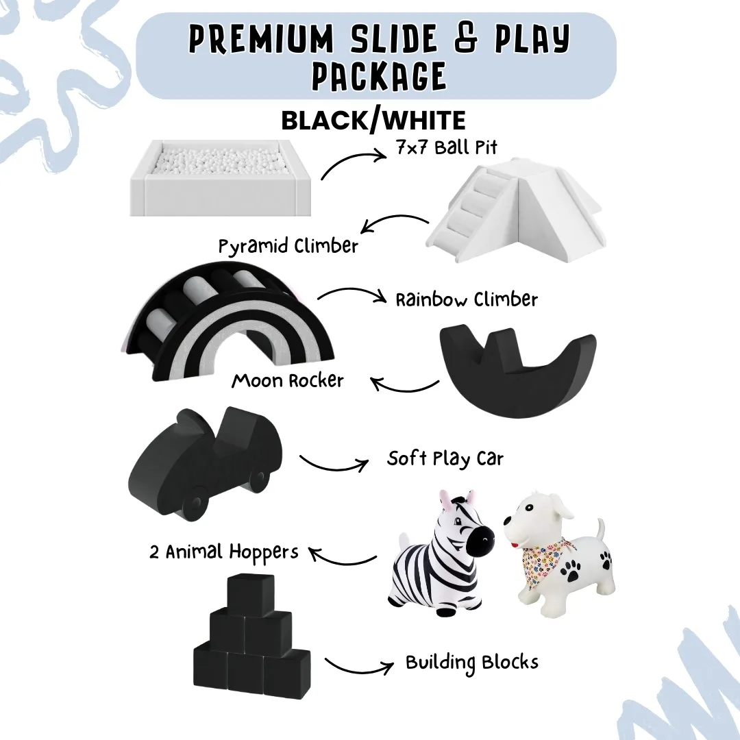 Premium Slide and Play Package - Black/White