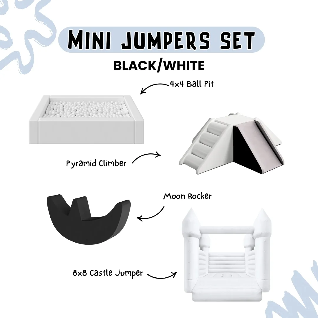 Mini Jumpers Set - Black/White