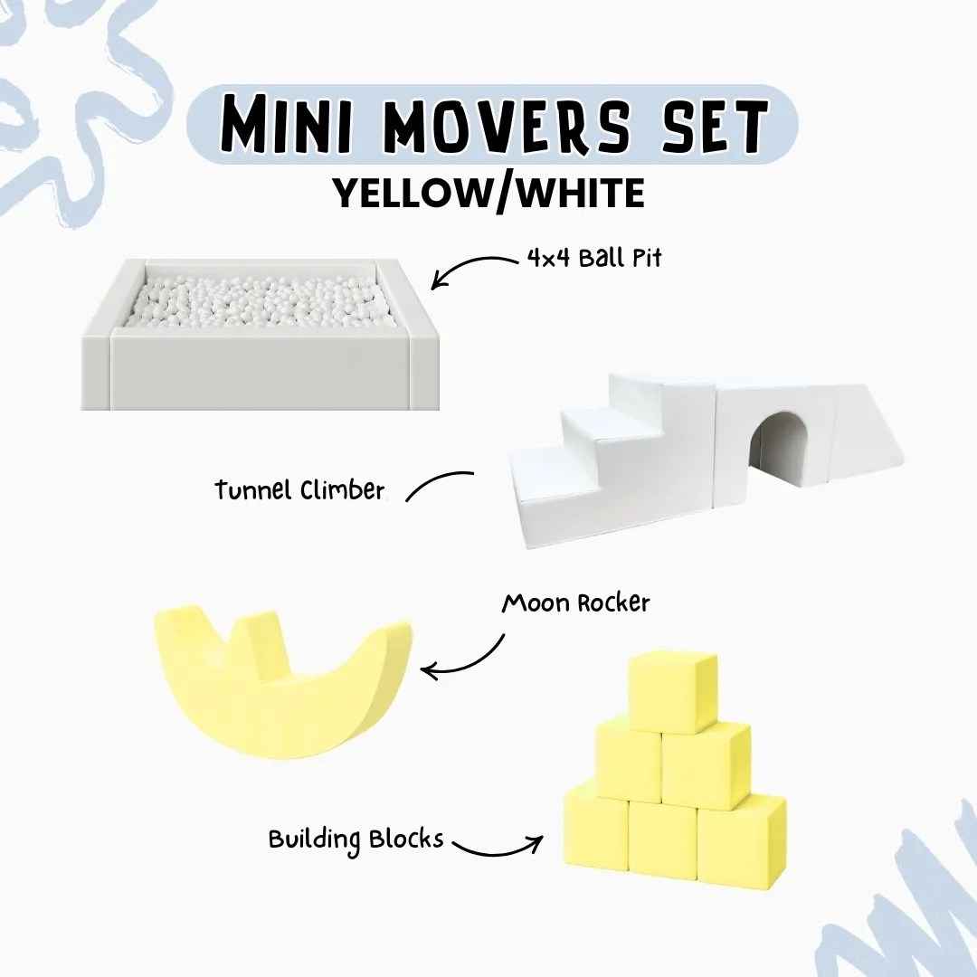 Mini Movers Set - Yellow/White
