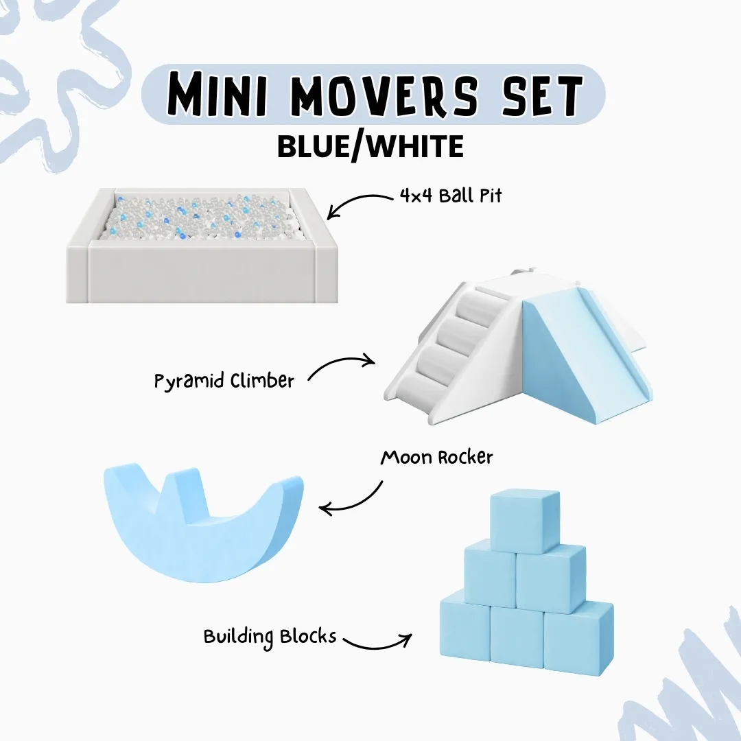 Mini Movers Set - Blue/White