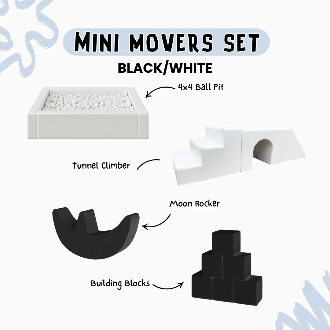 Mini Movers Set - Black/White