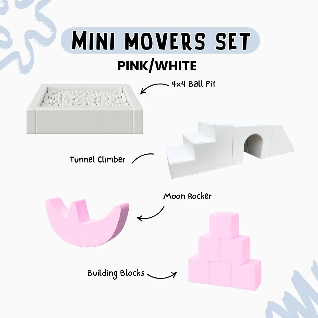 Mini Movers Set - Pink/White