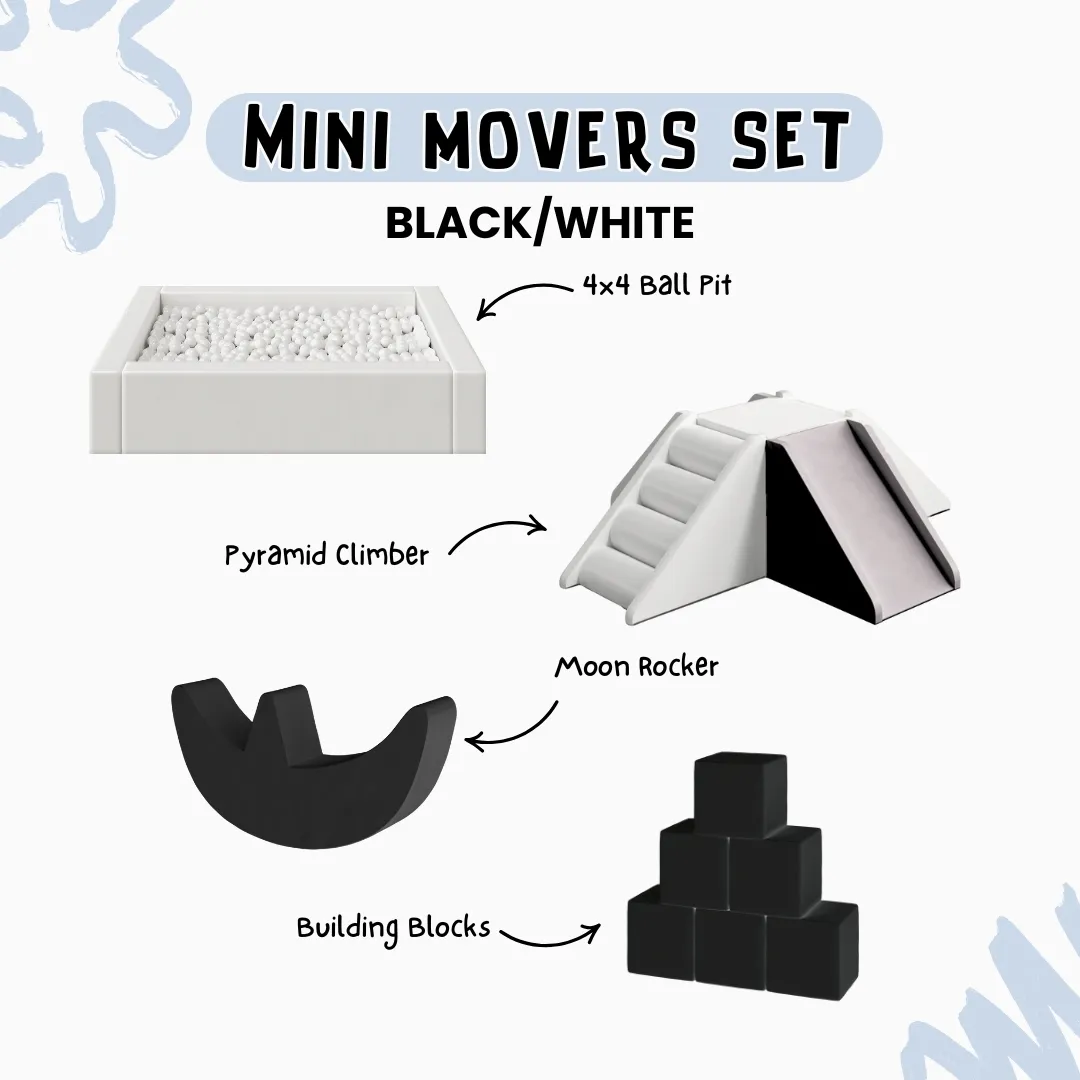 Mini Movers Set - Black/White