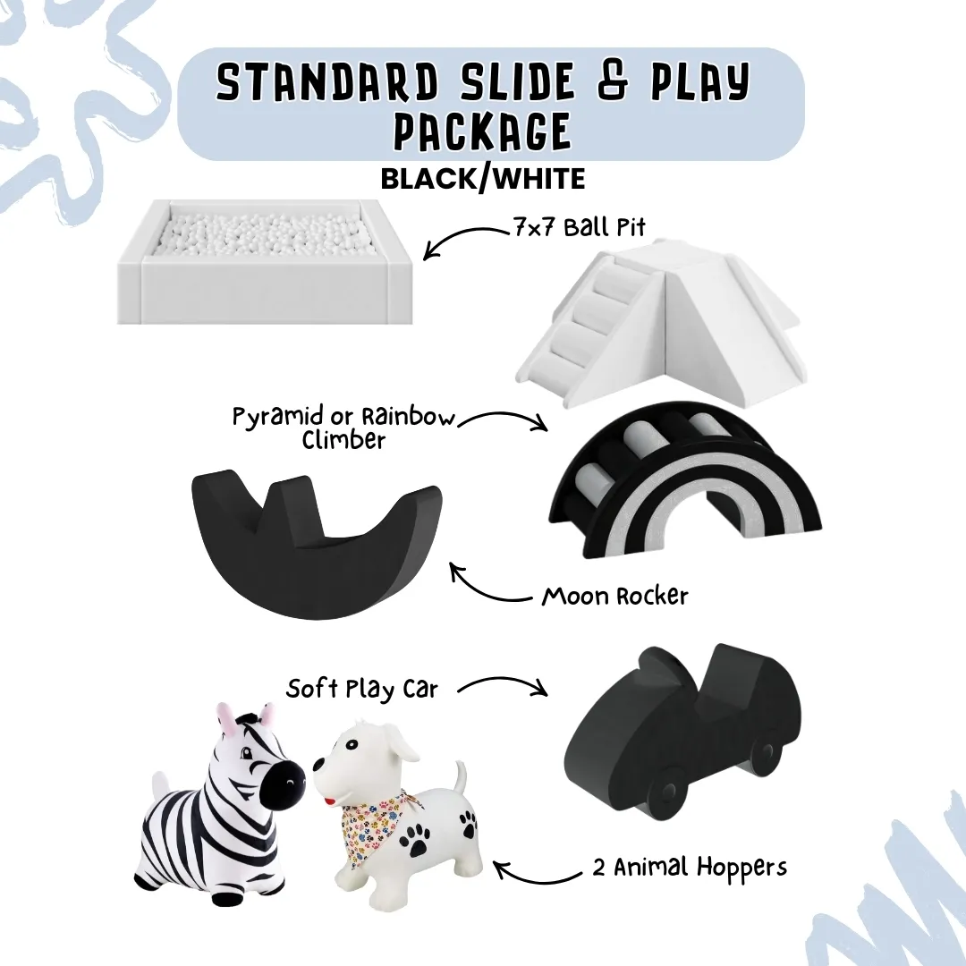 Standard Slide and Play Package - Black/White
