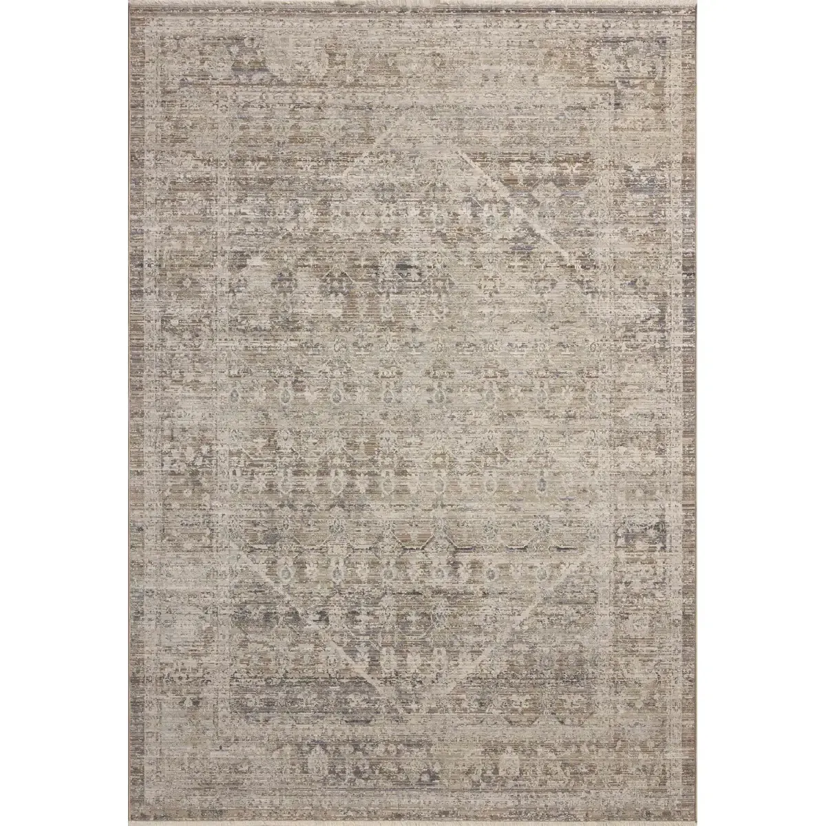 Vintage Slate & Natural Area Rug