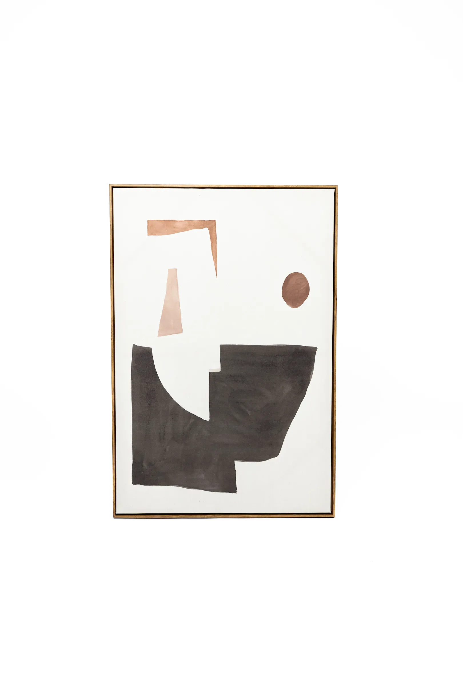 Orange and Black Shapes Painting 2