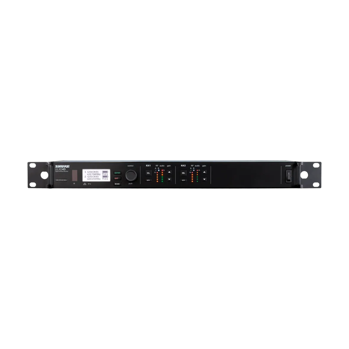 Shure ULX-D Wireless reciever (2 Channel)