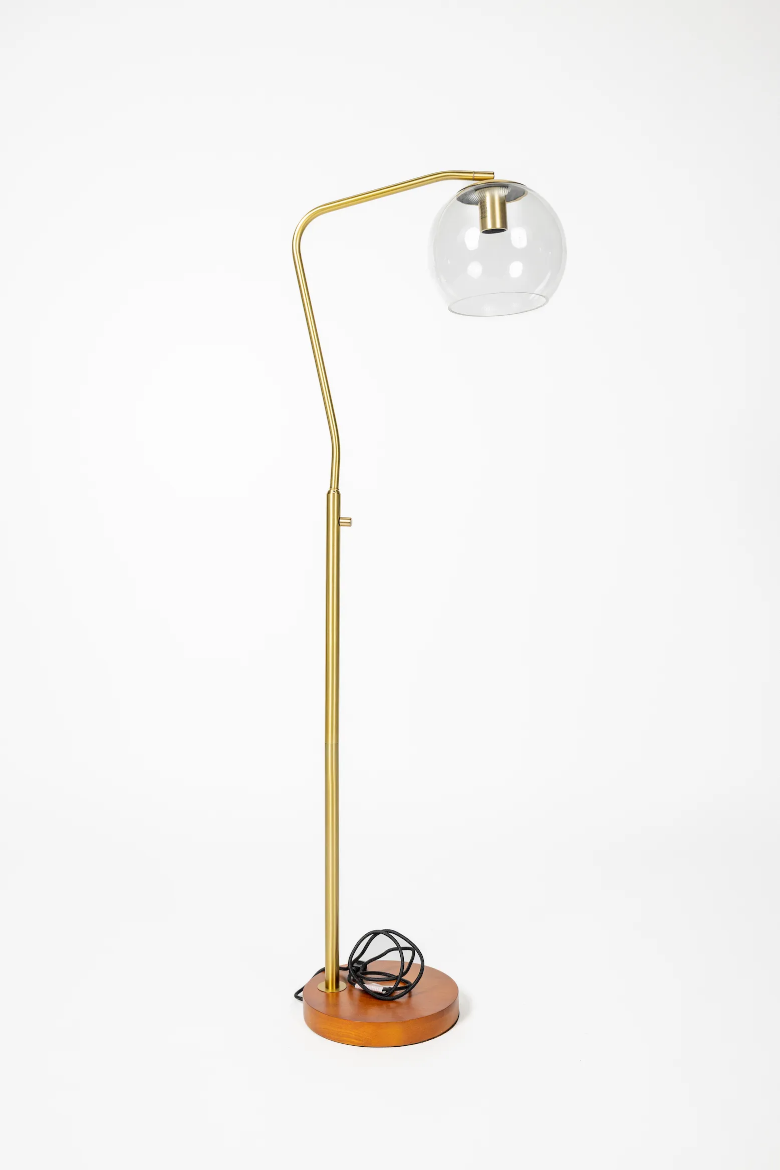 Gold with Clear Shade Lamp