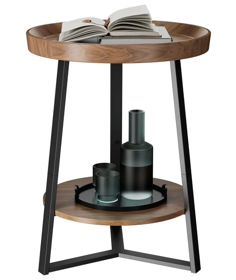 2 Tier Round End Table