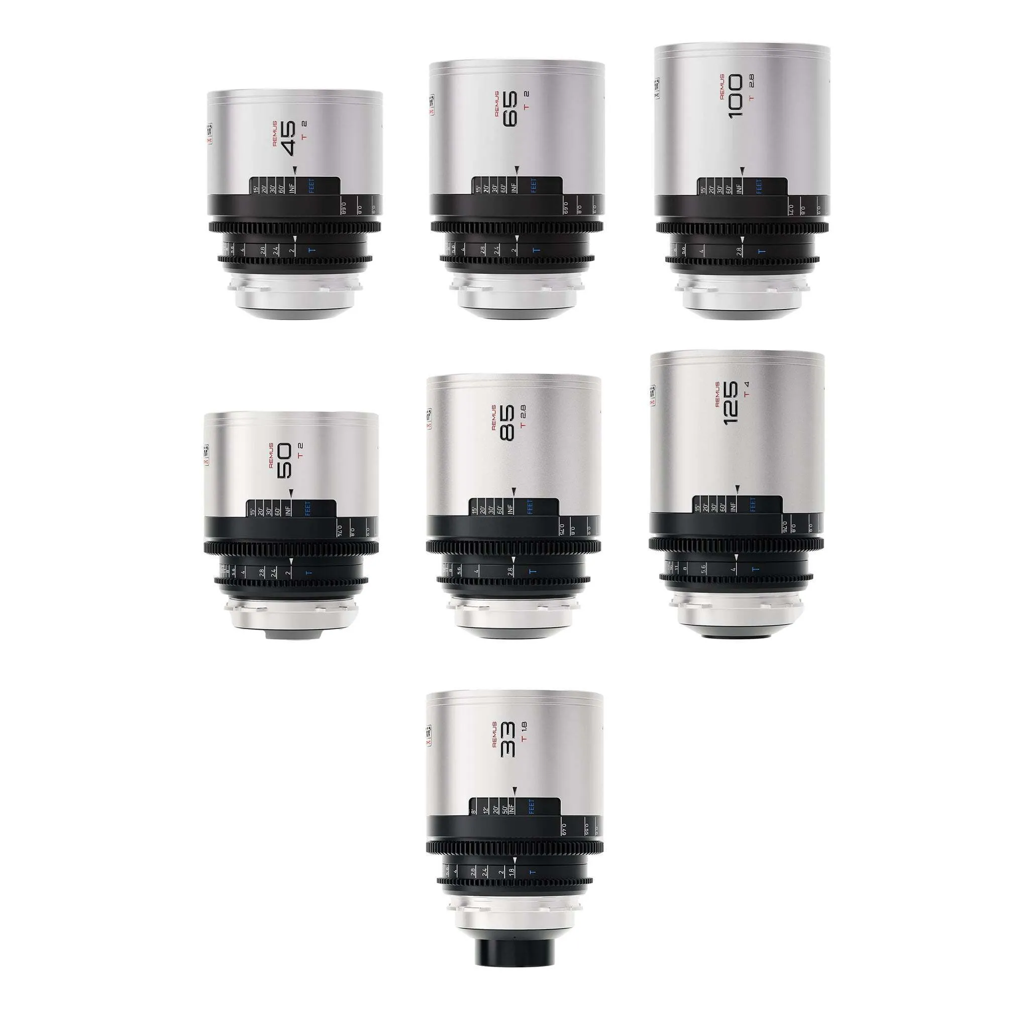Blazar Remus Complete 7 lens set (33/45/50/65/85/100/125mm)
