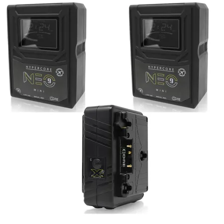 2 x 150Wh (V-Mount) - SWX Hypercore Neo 9 Battery Kit with Charger