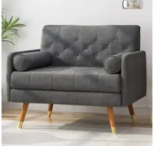 Dark Gray Wide Armchair