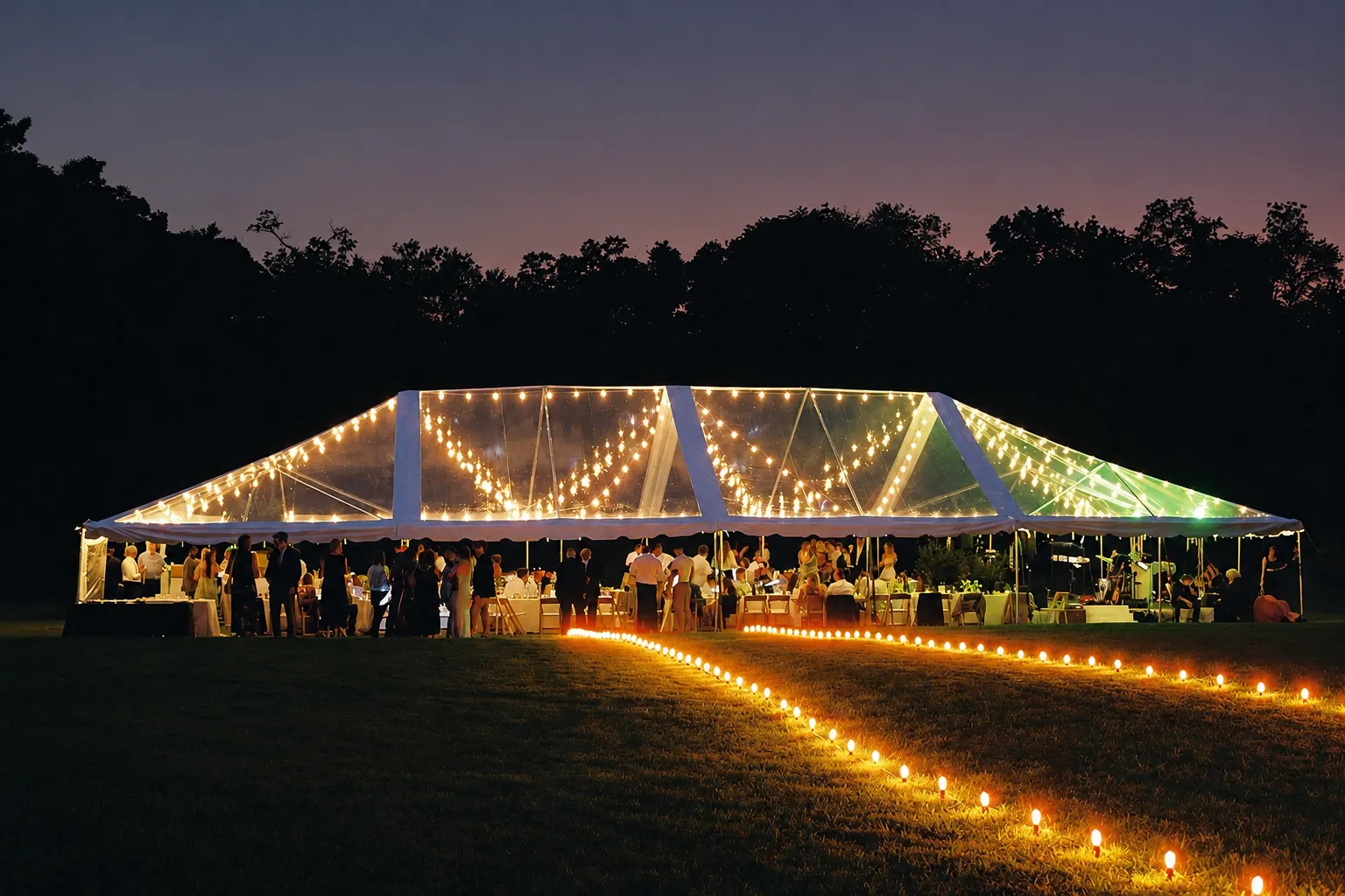 Clear Tent Lighting