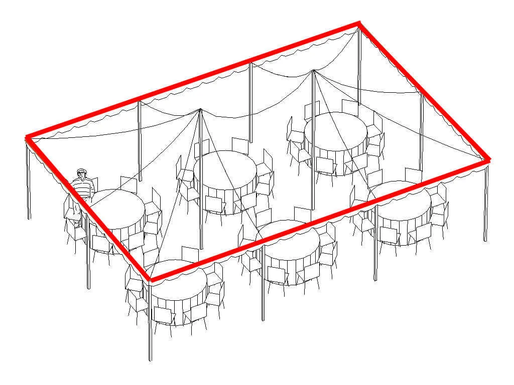 Pole Tent Lighting - Perimeter