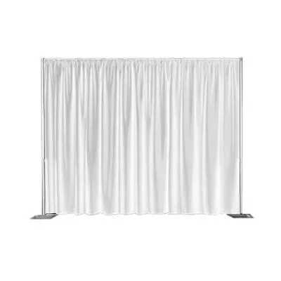 Standard White Pipe & Drape 8' Tall