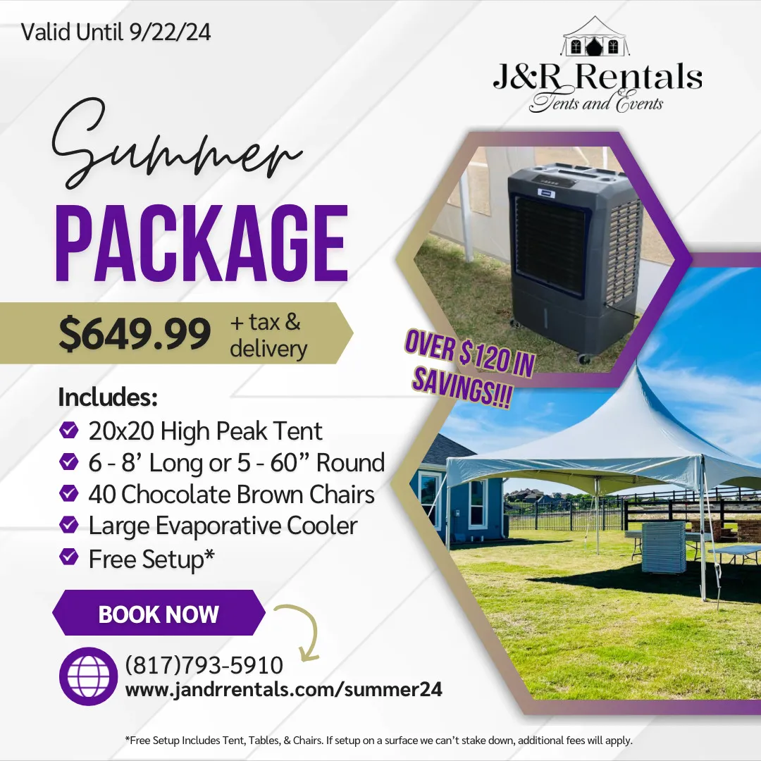 (Round Tables) Summer Package - $649.99 + Tax & Delivery