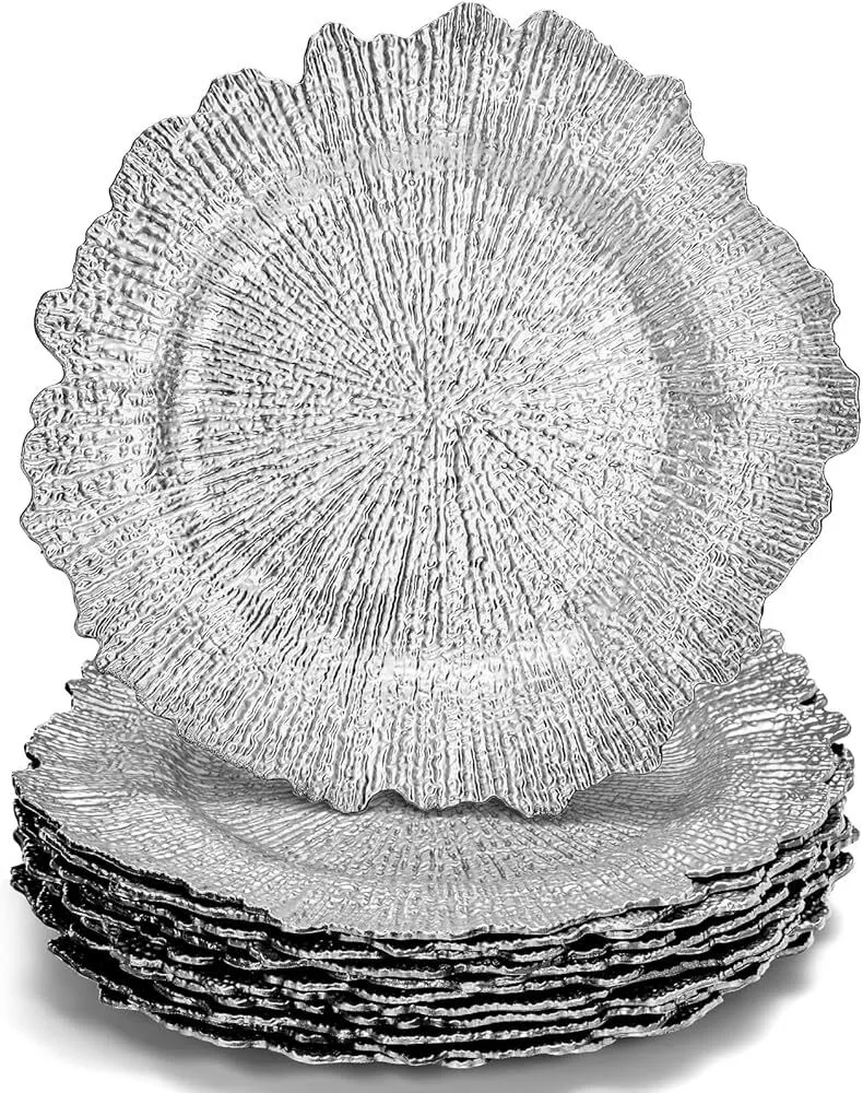 (Bundle) Charger Plate - Silver