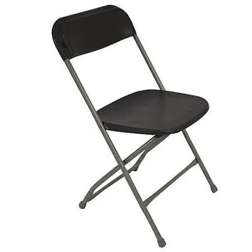 Dark Brown Plastic Folding Chair