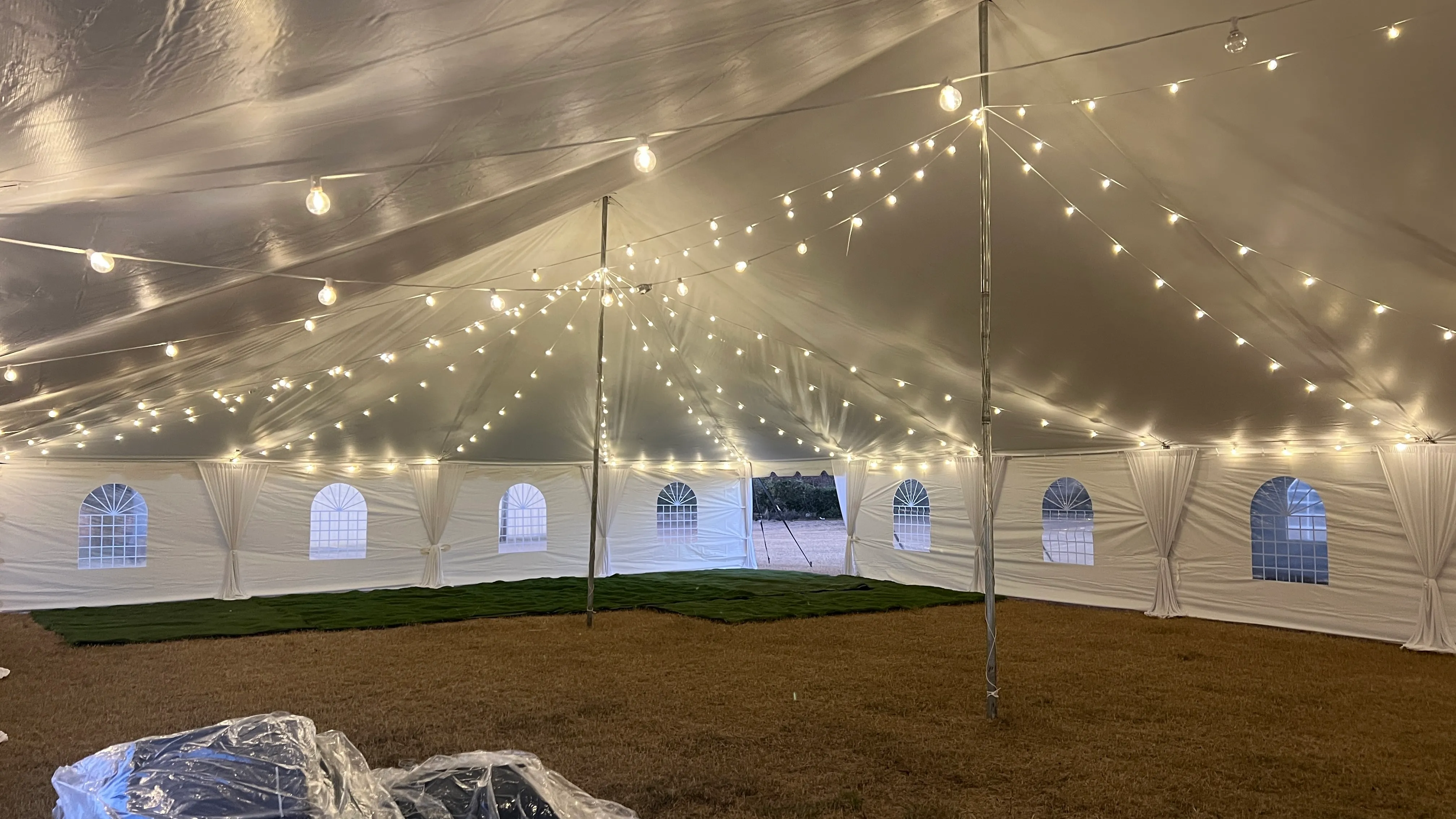 Pole Tent Lighting - Radial Lighting