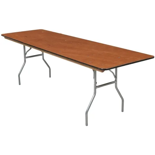 8' Wood Banquet Table
