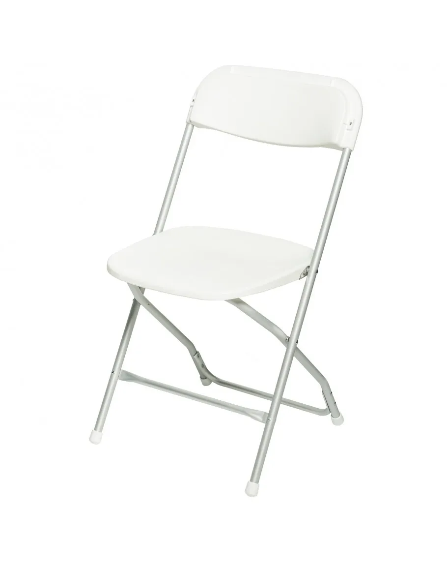 White Aluminum Folding Chairs 