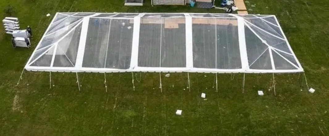40 x 80 Clear Top Frame Tent 